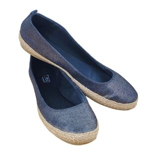 Easy Spirit 360 Gemina Blue Silver Sparkly Size 8 Medium